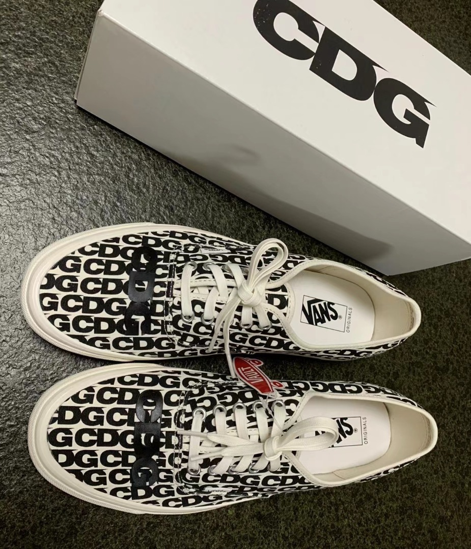 🎉原盒正品CDG x Vans Authentic Og Lx 川久保玲聯名時尚低幫板鞋男女