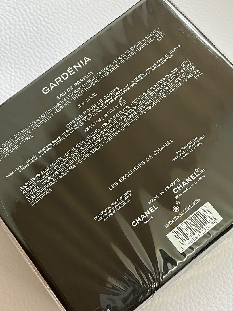 正品限定Chanel gardenia eau de parfum 75ml+ creme pour le corps 150g, 美容＆化妝品,  健康及美容- 皮膚護理, 面部- 面部護理- Carousell