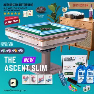 🀄 (͢I͢N͢ ͢S͢T͢O͢C͢K͢S͢)͢ QX Slim Automatic Mahjong Table BNIB / Mahjong Tiles / Foldable Auto Mahjong Table HUAT! (THE ASCENT SLIM 2022 Edition) 