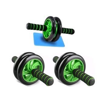 Abdominal Muscle Fitness Dual Wheel Home Fat Burner 2 Wheels Ab Roller