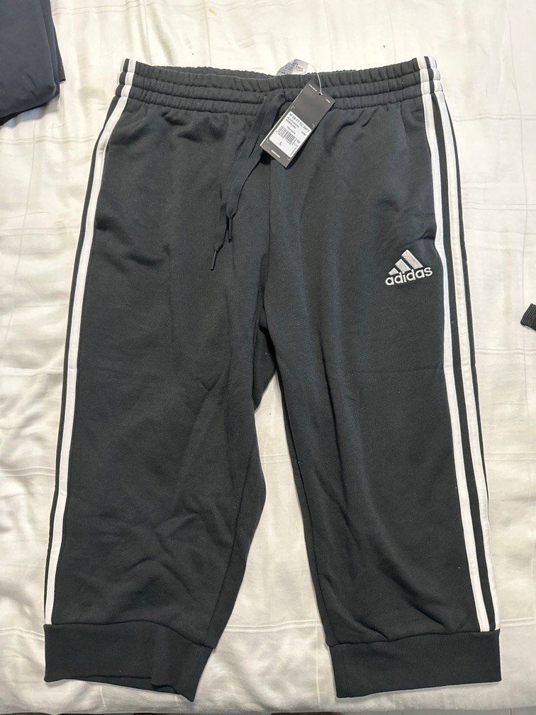 adidas Men's Essentials Tapered Cuff Woven 3-Stripes Pants main image 1