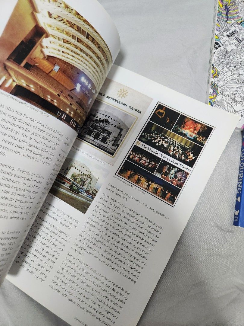 Adult Coloring Book bundle (Category: Storybooks) located in Makati City. Submitted by abbydeclutters (Listing ID 1225823033, Image 2). Description: Take all 3 for 600 or buy individually below: 1. Metropolitan theater - 300 (never used) 2. The Magical City - 280 (1 page semi colored) 3. I Love Coloring - 100 (3 pages semi colored).