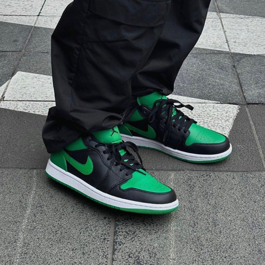 Air Jordan 1 Low ‘Lucky Green’, Men's Fashion, Footwear, Sneakers on ...