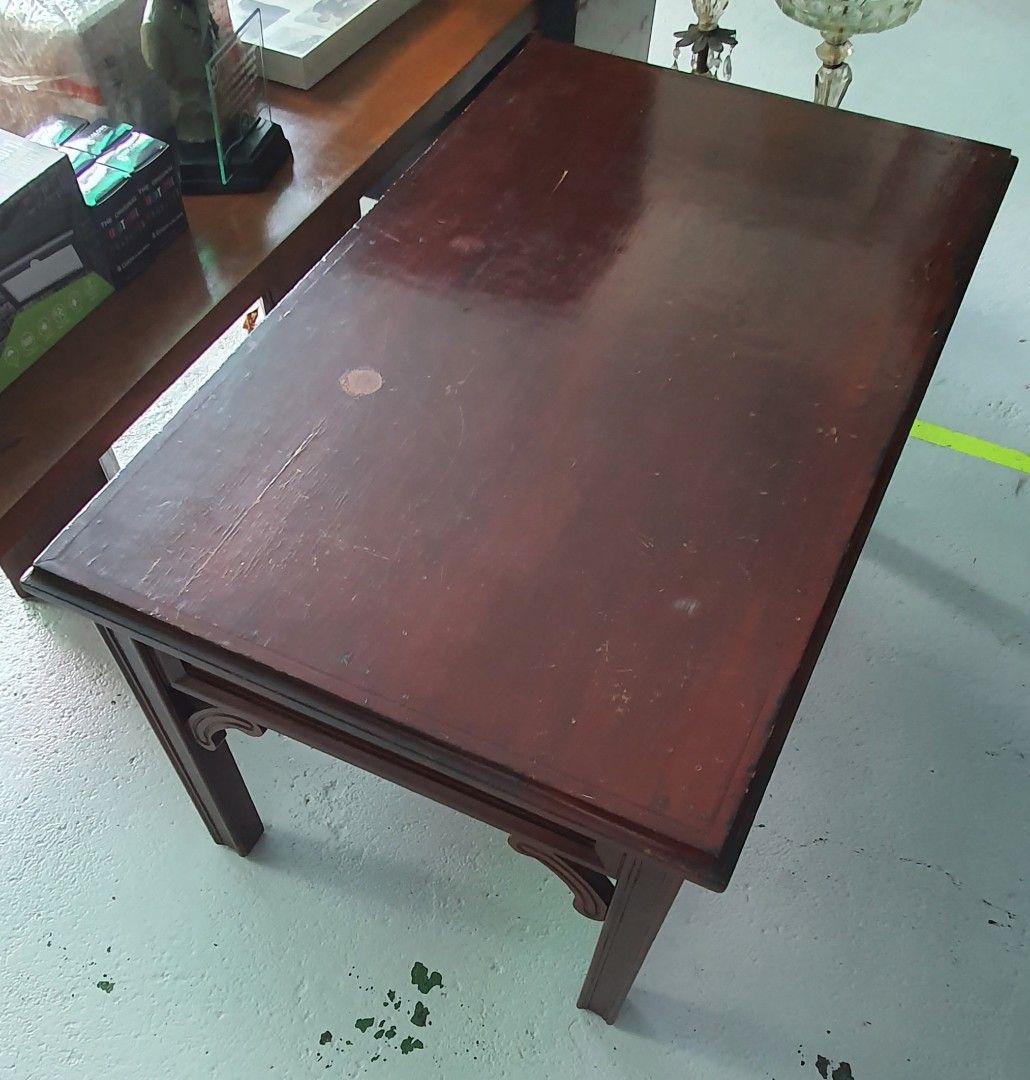 Antique Wooden Coffee Table on Carousell