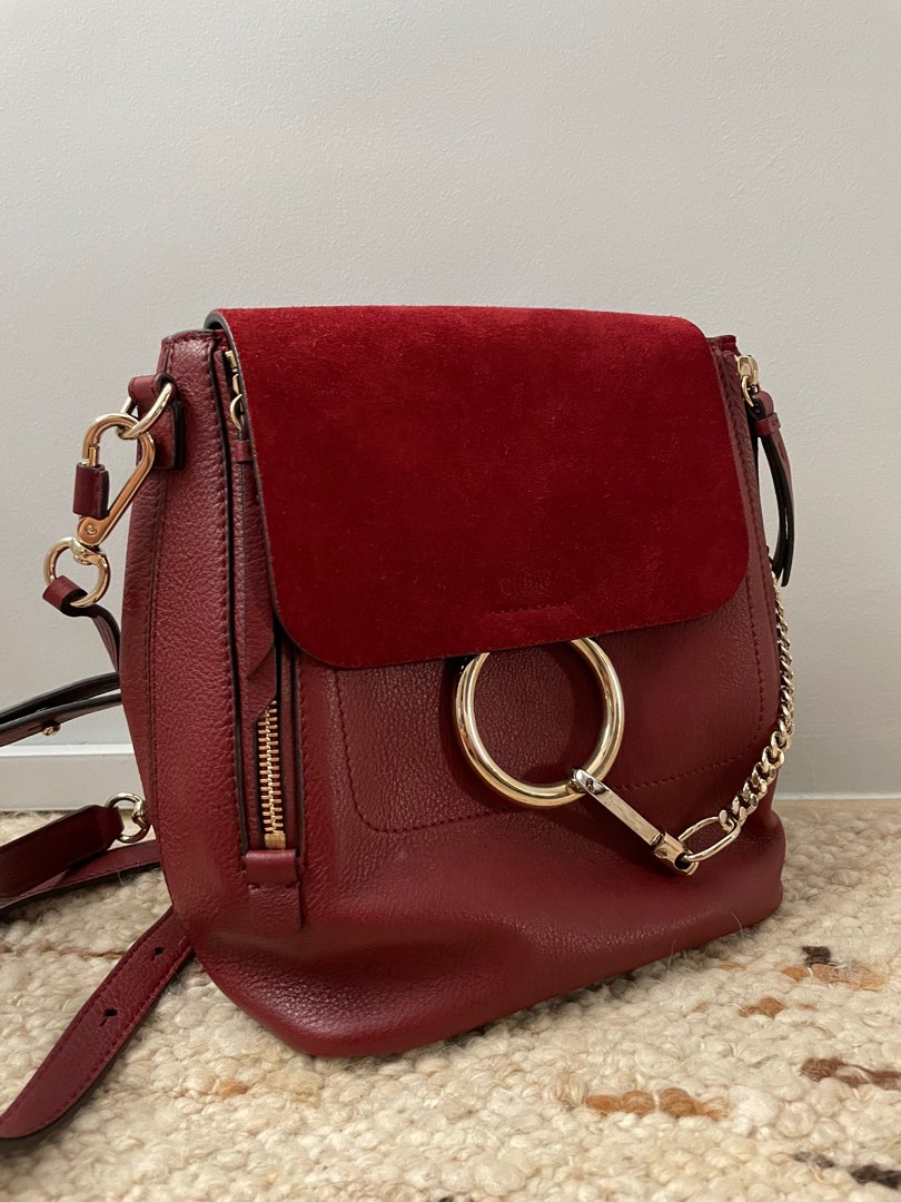 Chloe faye on sale backpack red