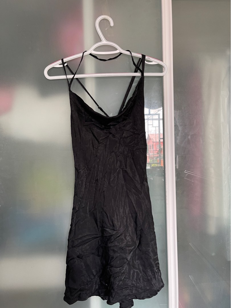 Backless black mini dress, Women's Fashion, Dresses & Sets, Dresses on ...