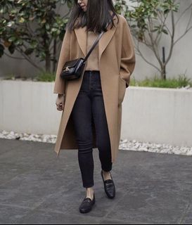 Beige / brown wool coat