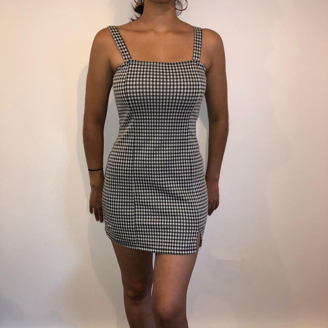 Bershka new arrivals gingham dress