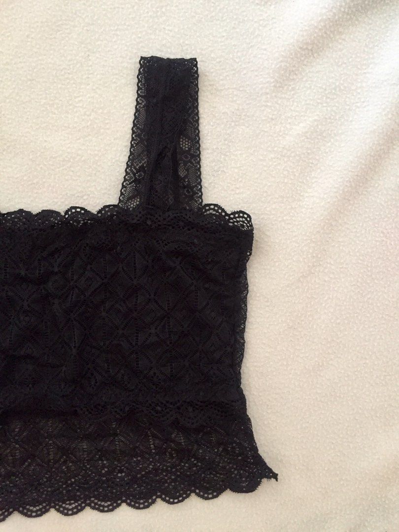 Black Lace Top (Category: Sleeveless) located in Makati City. Submitted by manic.pixie.wardrobe (Listing ID 1225762206, Image 3). Description: Black lace coquette top Sheer back Super sexy .