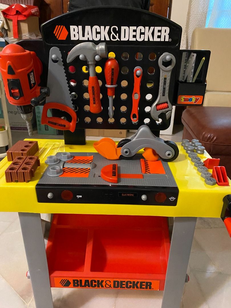 Black & Decker Toy Workbench, Hobbies & Toys, Toys & Games on Carousell