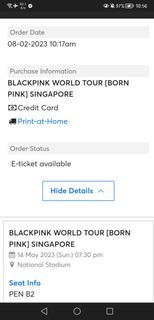Blackpink Born pink concert in Singapore