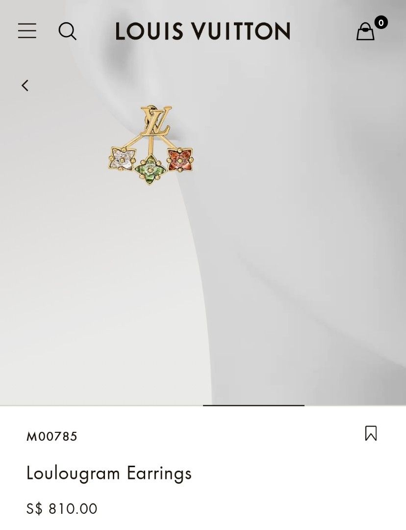 Louis Vuitton Loulougram Earrings