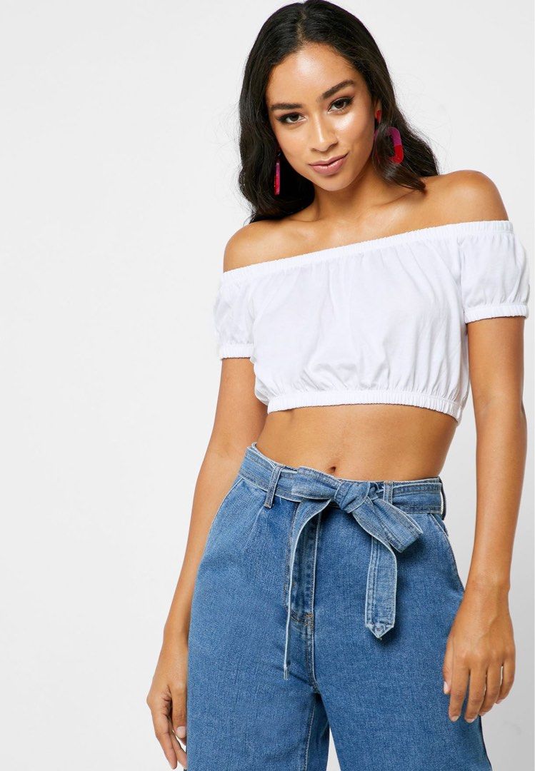 Forever 21 white off shoulder top shop