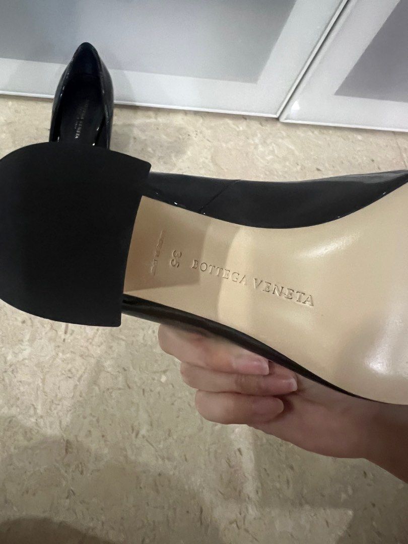 bottega silver heels