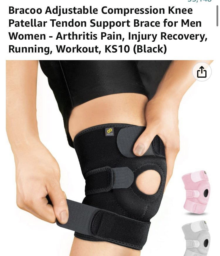 Bracoo Knee guard, Health & Nutrition, Braces, Support & Protection on