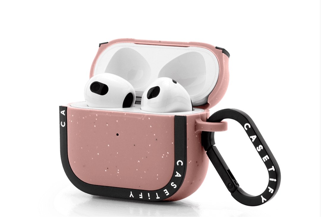 Brand new CASETIFY AirPod gen 3 Matt pink casing, Mobile Phones & Gadgets, Mobile & Gadget