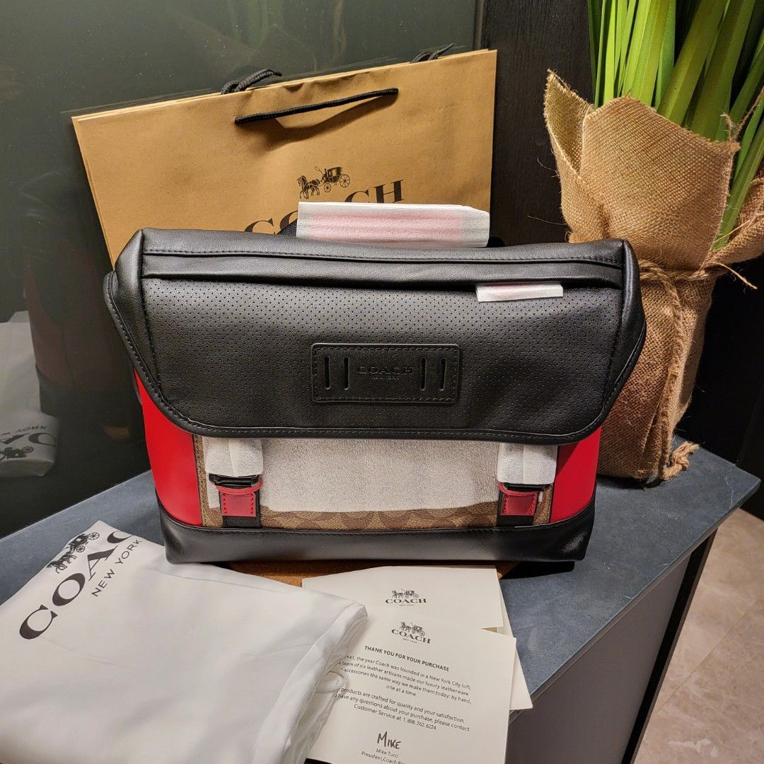 Ranger messenger in signature canvas with mountaineering detail deals