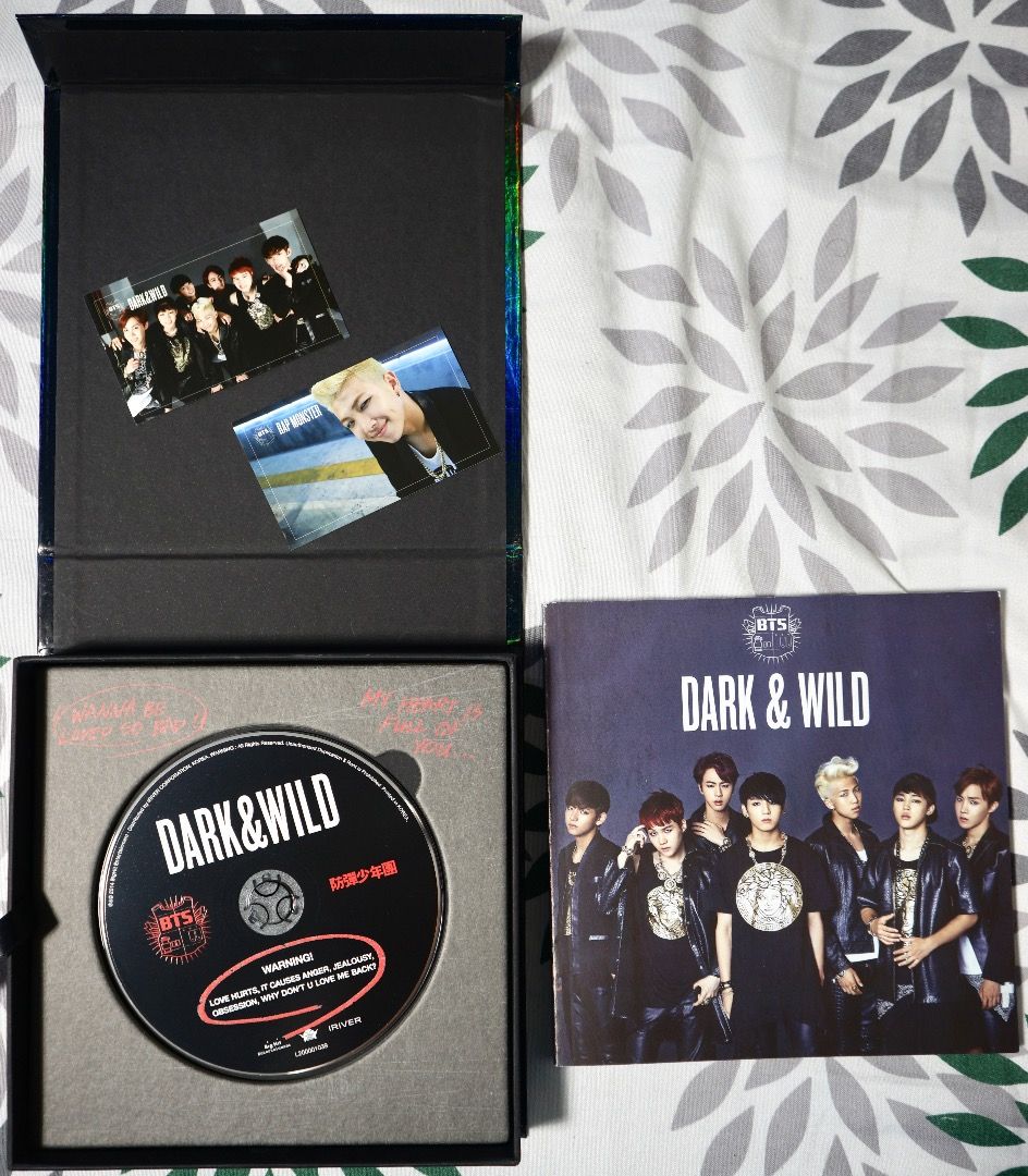 BTS 防弾少年団CDアルバム 購入特典 DARK＆WILD ポストカード【BTS