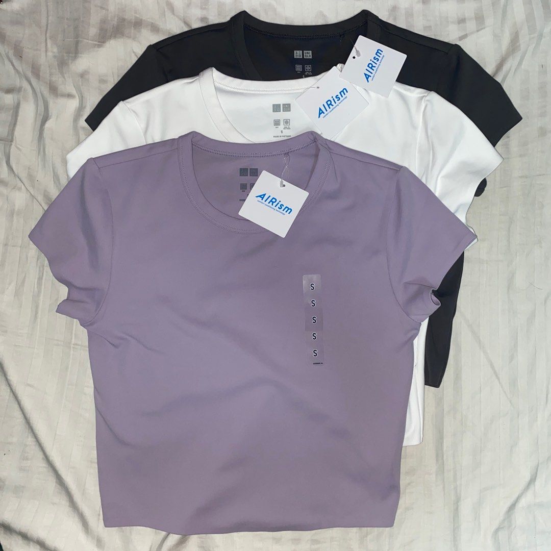 Uniqlo Airism Cotton Short Sleeve T-shirt, Women's Fashion, Tops, Shirts on  Carousell
