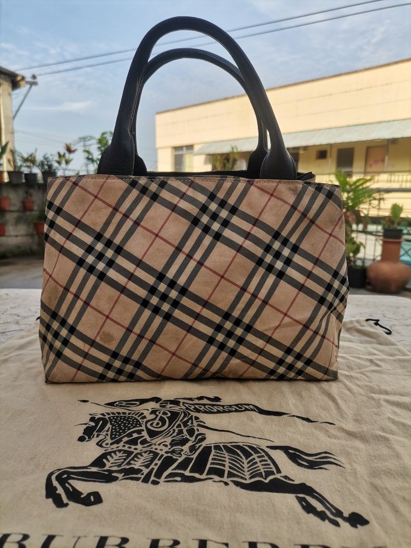 Burberry Blue Label Bag (Category: Luxury Bags & Wallets) located in Kabankalan. Submitted by negrosxthriftz (Listing ID 1225915467, Image 2). Description: Authentic Burberry Blue Label (Japan Released) Excellent Condition Sign of usage Small Dirts (need wash) With dust bag.