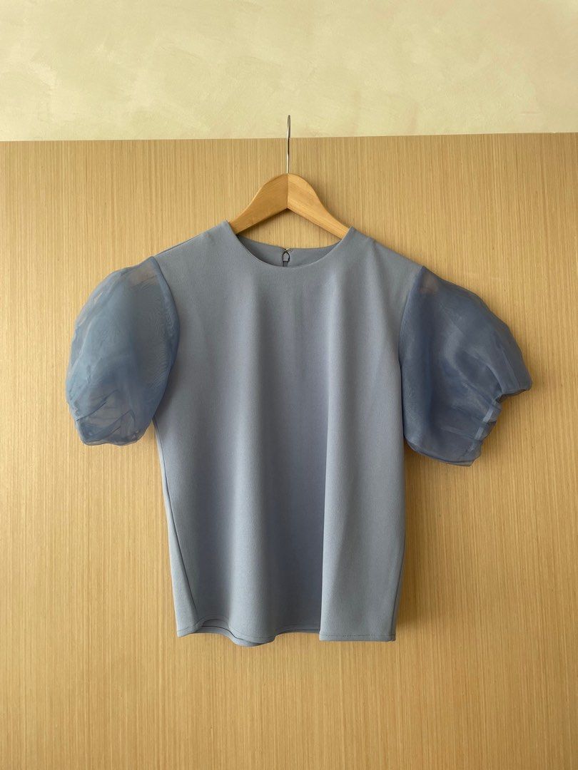 Klara Blouse - Dusty Blue