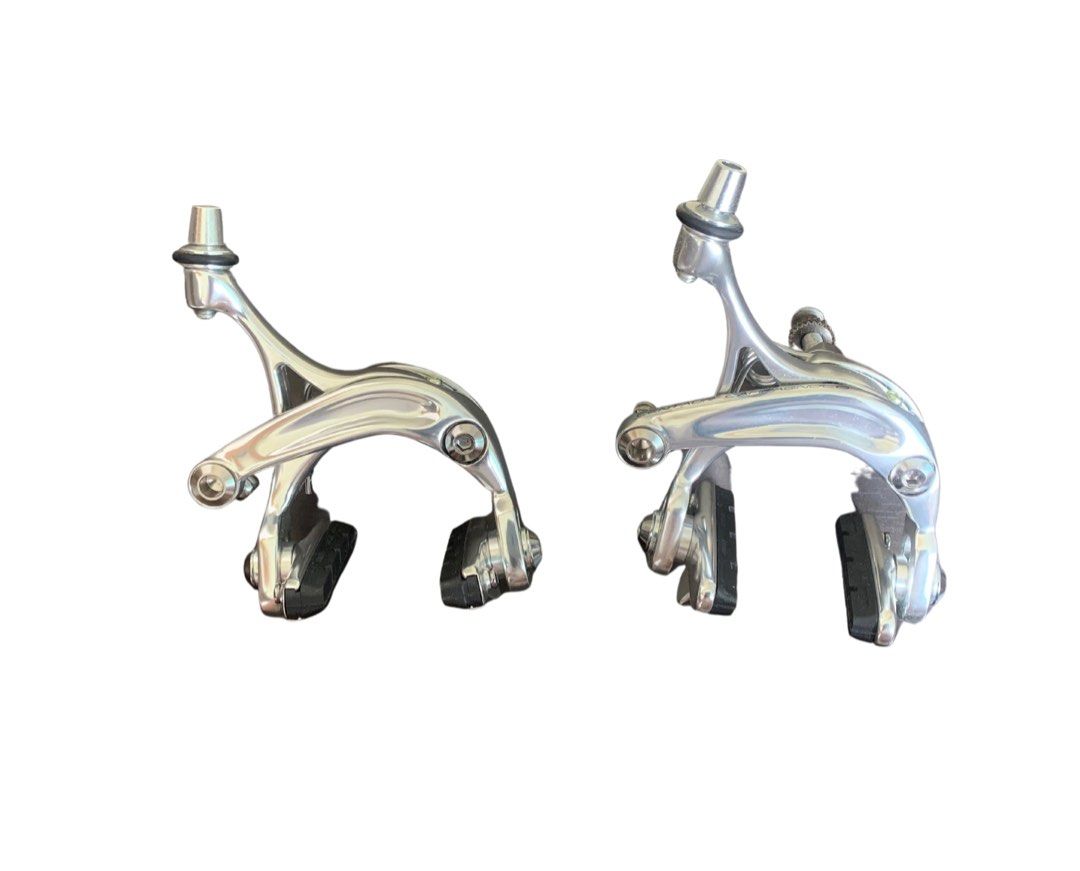 Centaur Campagnolo bicycle brakes (1 pair) (Category: Bicycles) located in Quezon City. Submitted by caspii (Listing ID 1225716462, Image 2). Description: Original Campagnolo brakes (front and back) MOP: Gcash Delivery via Grab/Lalamove; booked and shouldered by buyer.