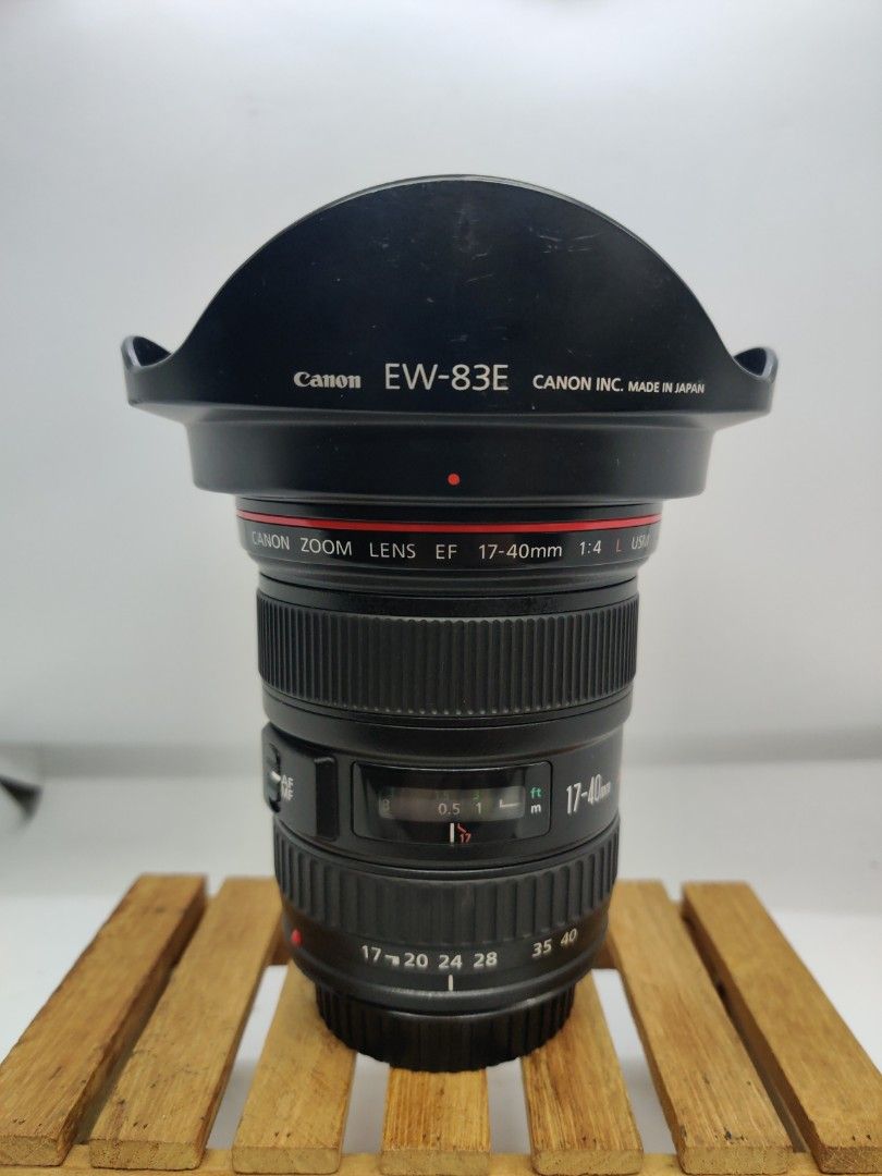 Canon EF17-40mm F4L USM【フードにひと工夫あり】 - レンズ(ズーム)