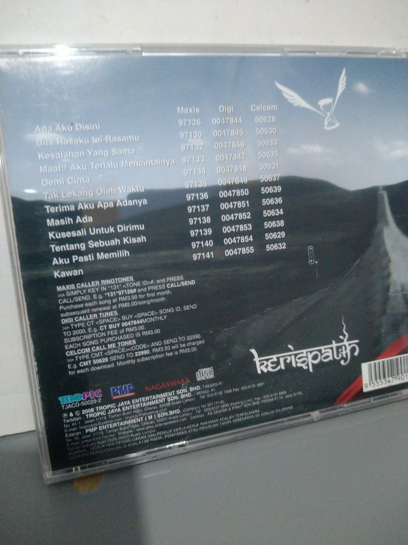 CD Kerispatih Tak Lekang Oleg Waktu Hobbies Toys Music Media CD Kerispatih Tak Lekang Oleg Waktu Hobbies Toys Music Media