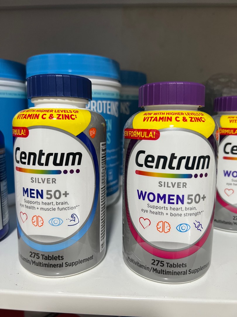 Centrum Silver Men/ Women 50+, 275 Tablets, Health ...