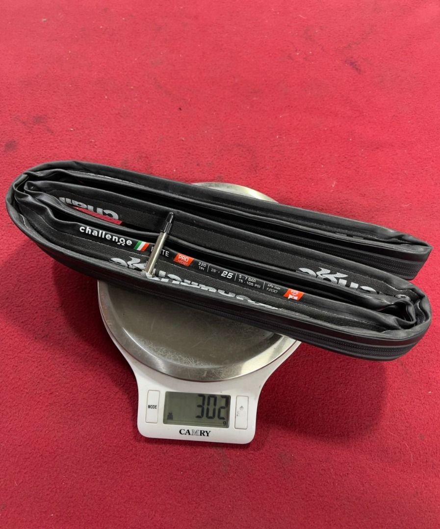 CHALLENGE ELITE PRO SERIES TIRE 700X25C TUBULAR BLACK & GUNWALL 1200