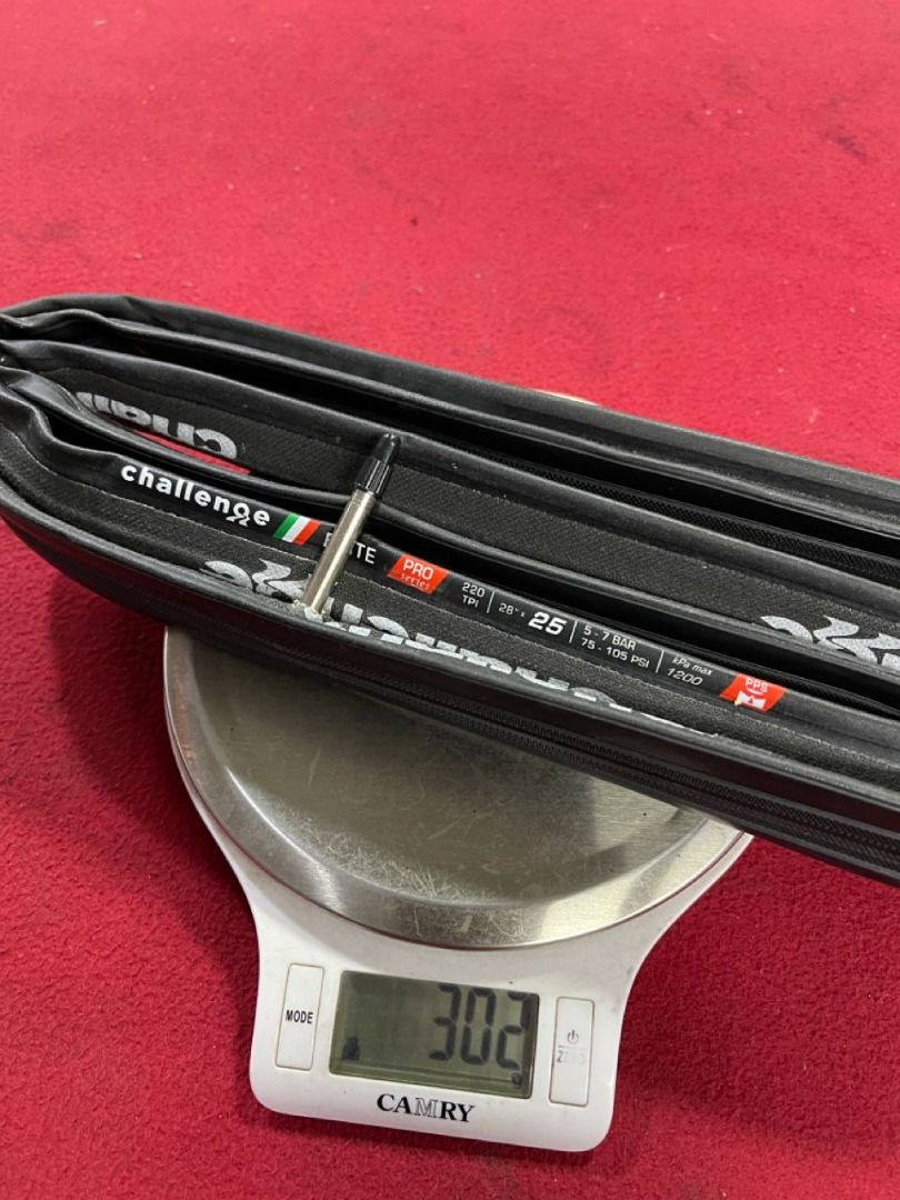 CHALLENGE ELITE PRO SERIES TIRE 700X25C TUBULAR BLACK & GUNWALL 1200