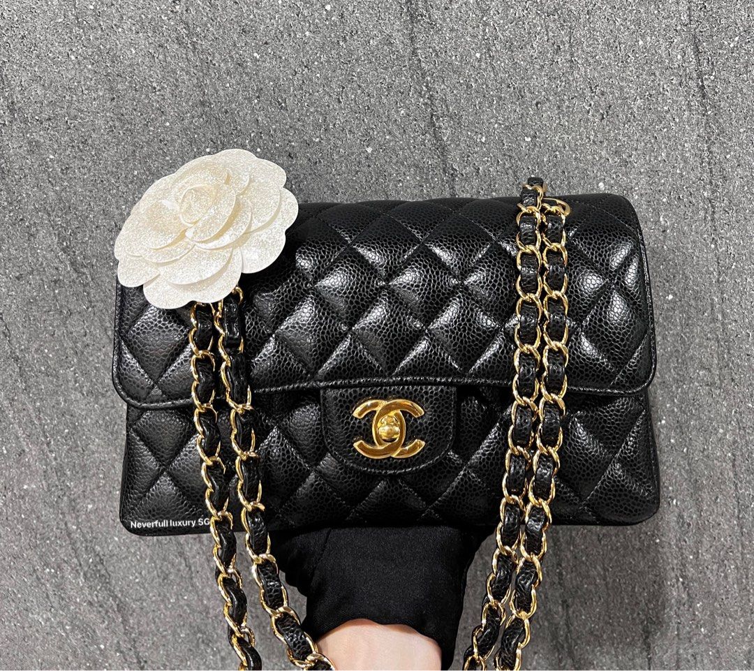 CHANEL Black Caviar Small Classic Flap GHW - Timeless Luxuries