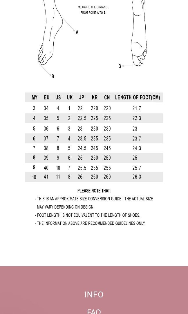 Size Guide  Christy Ng