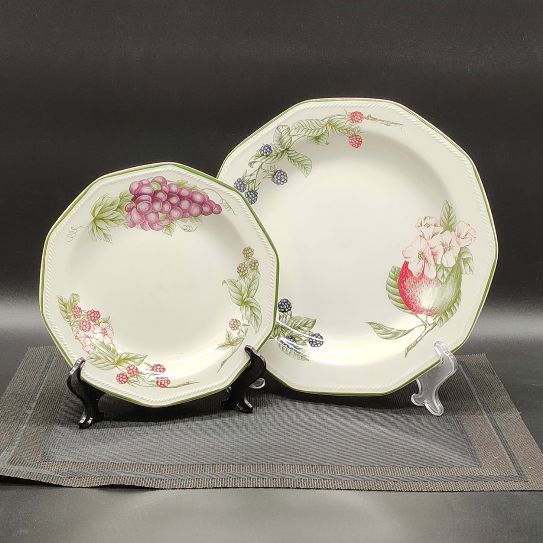 Churchill Victorian Orchard Dinner and Salad Plate Duo Furniture
