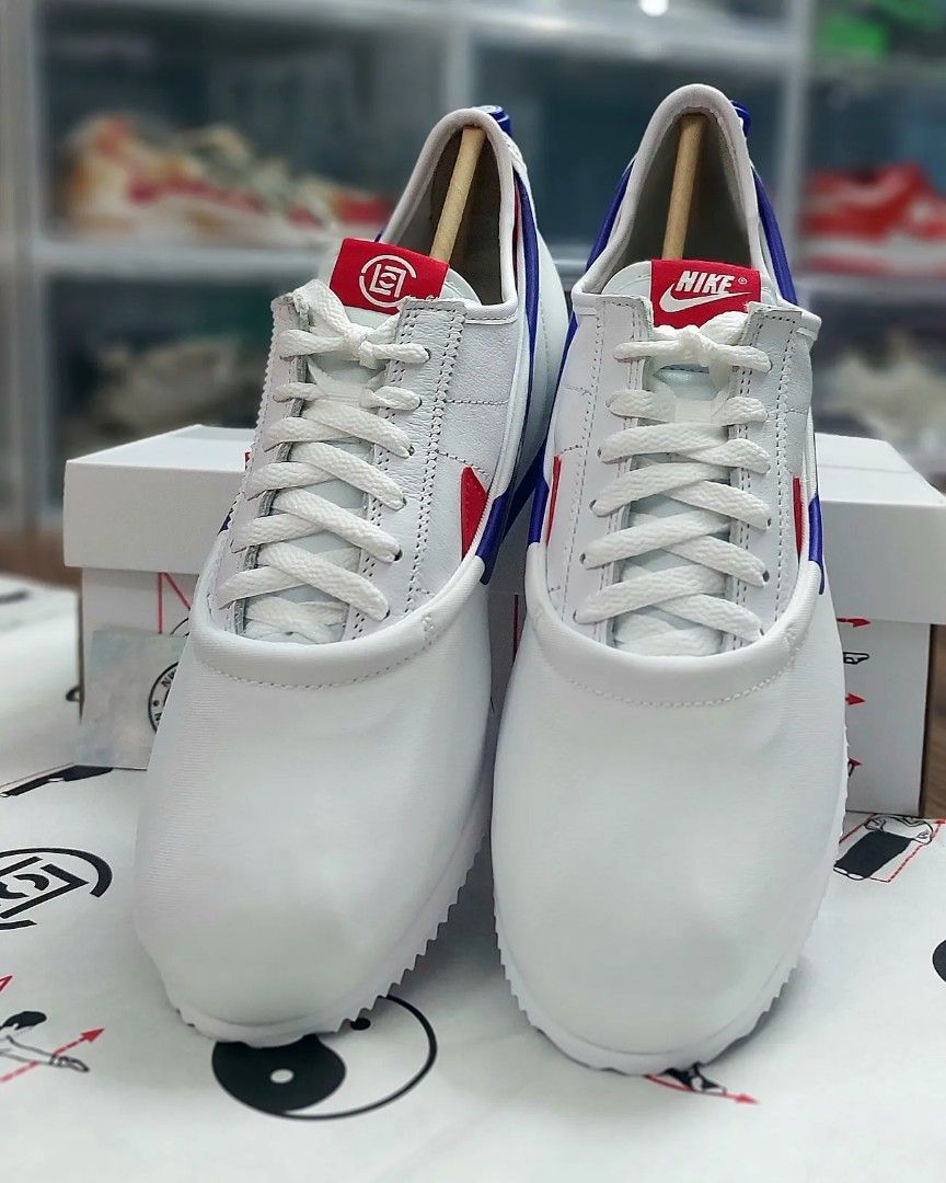 Clot X Nike Cortez Forrest Gump / Game Royal, Men's Fashion