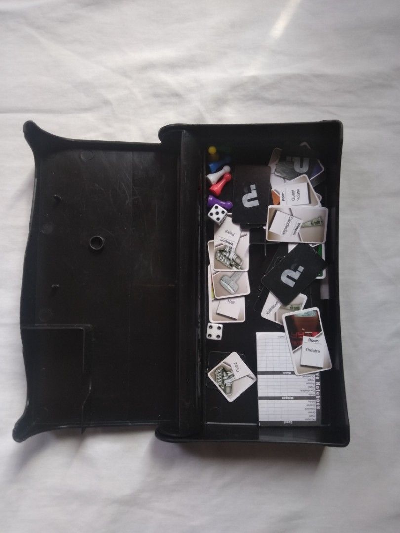 Cluedo (Category: Board Games & Puzzles) located in Manila. Submitted by racgeb (Listing ID 1225713464, Image 3). Description: Cluedo grab & go board game Authentic 100% used in good condition what u see is what u get no low baller & haggling for legit & sure buyer only ship @ buyer expense lalamove & lbc express pls.respect, tnx.