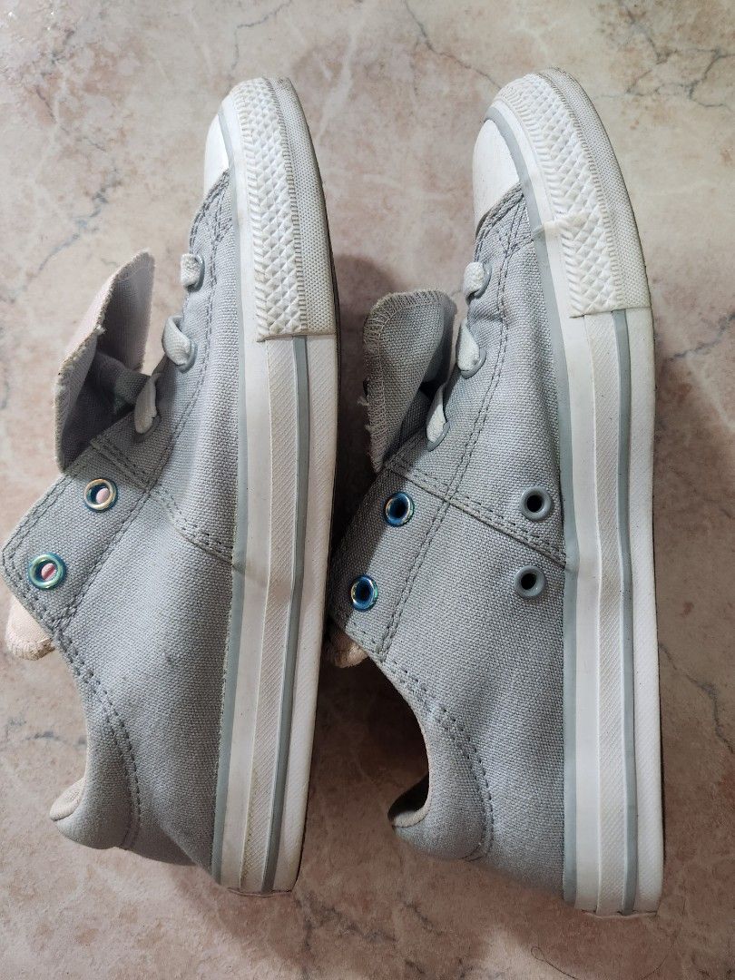 Girls gray converse online