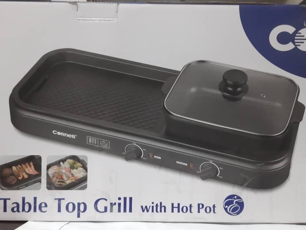 Cornell Table Top Grill With Hot Pot, TV & Home Appliances, Kitchen