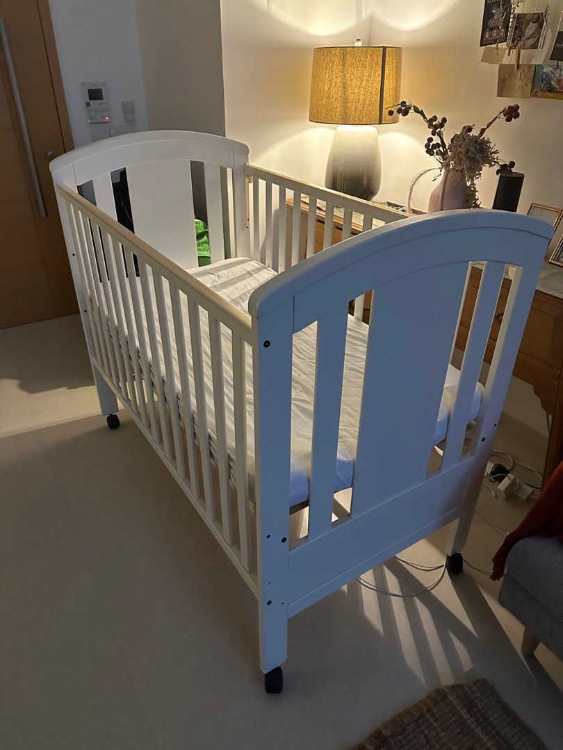 Cot and mattress, Babies & Kids, Baby Nursery & Kids Furniture, Cots
