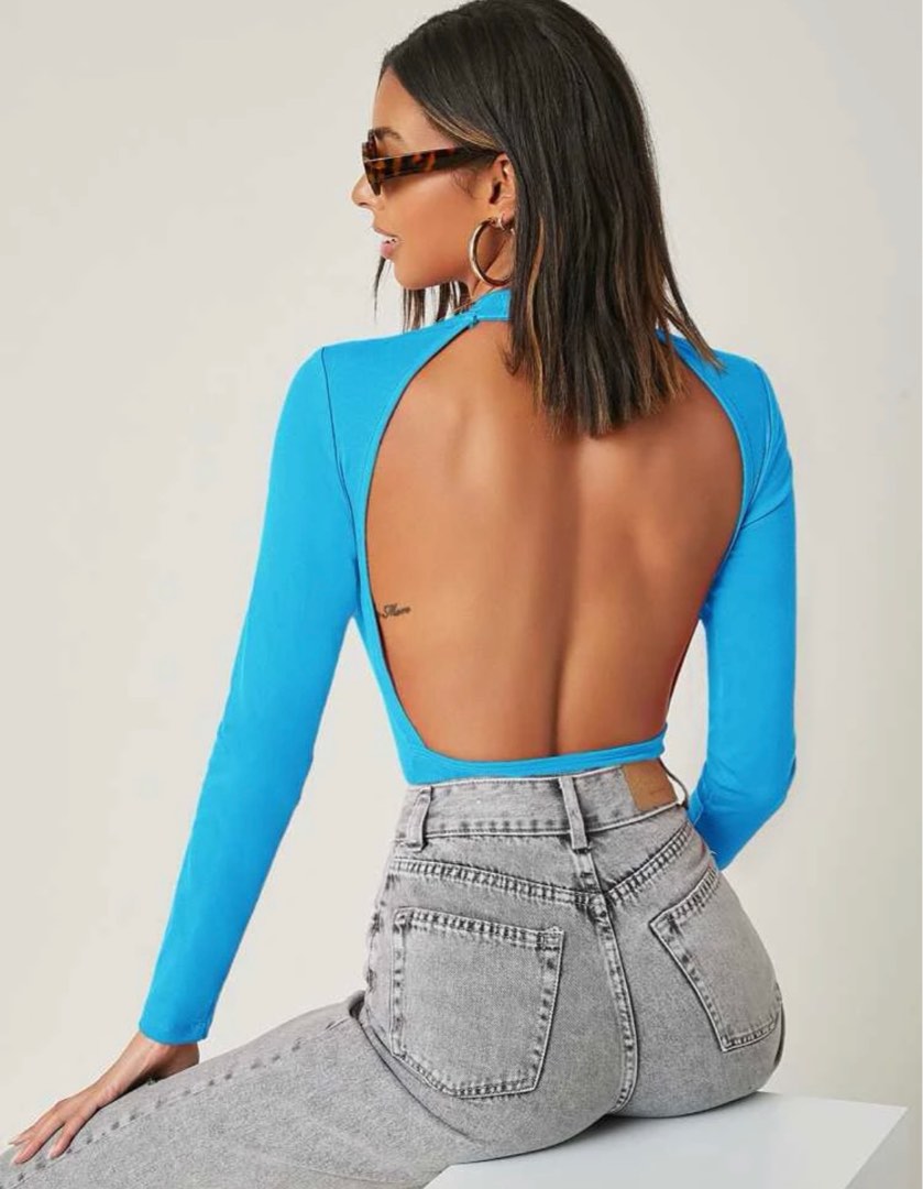 Open back bodysuit - Women's fashion