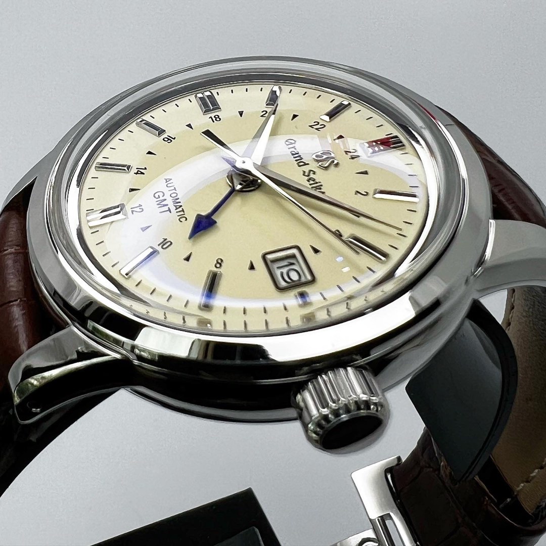 Custom Grand Seiko Mod GS GMT Cream Dial SBGM 39mm Men s Fashion