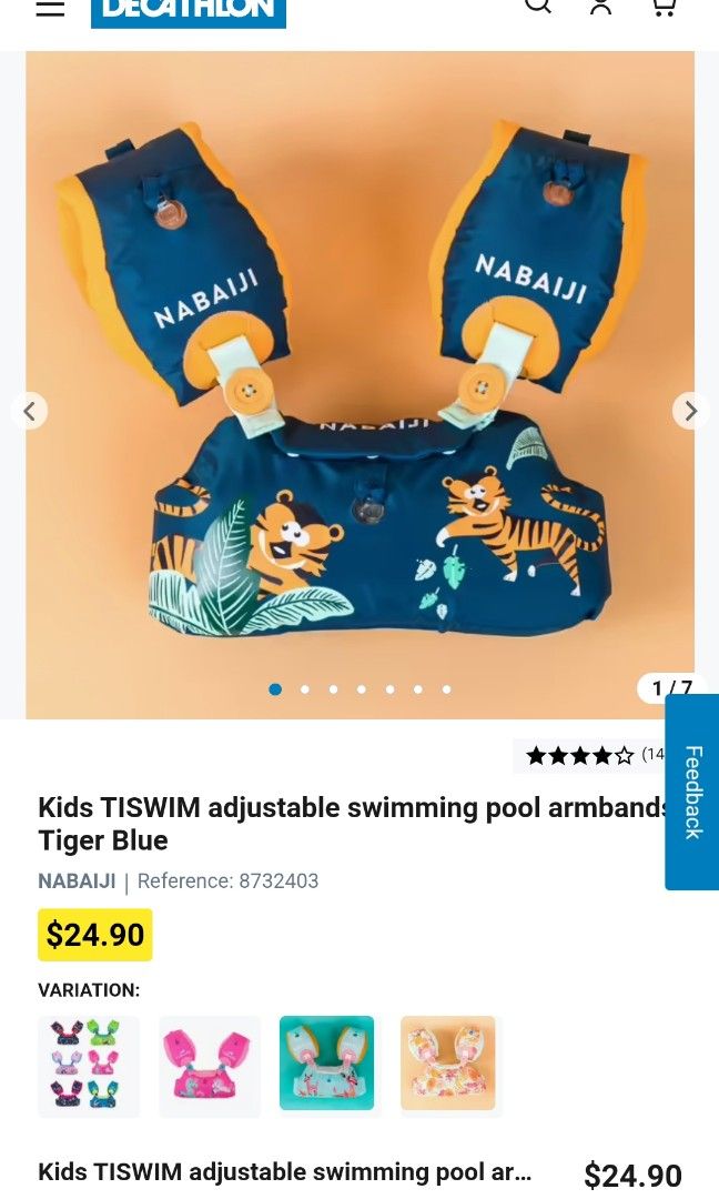 Decathlon swimming pool arm bands, Sports Equipment, Other Sports