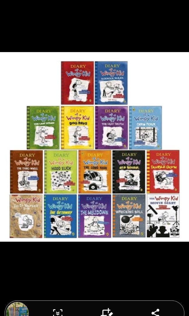 Diary of a Wimpy Kid book set, Hobbies & Toys, Books & Magazines