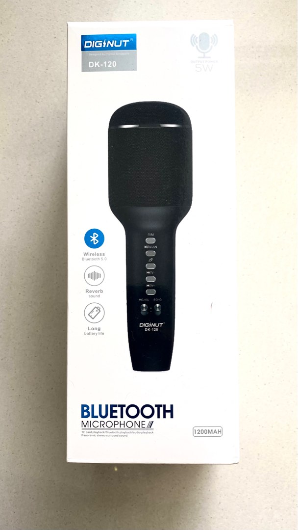 Diginut Bluetooth microphone (BRAND NEW), Audio, Microphones on Carousell