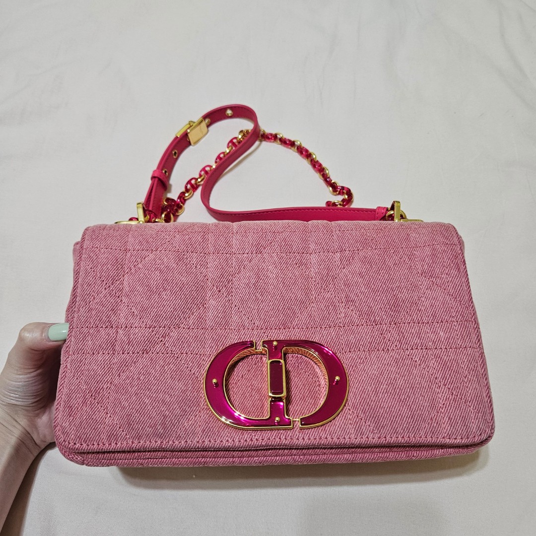 Dior Pink Macrocannage Denim Caro Bag – EYE LUXURY CONCIERGE