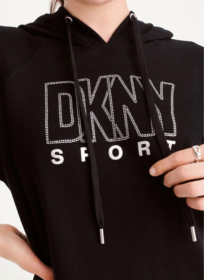 DKNY Rhinestone Outline Logo Sneaker Dress, Women's Fashion, Activewear
