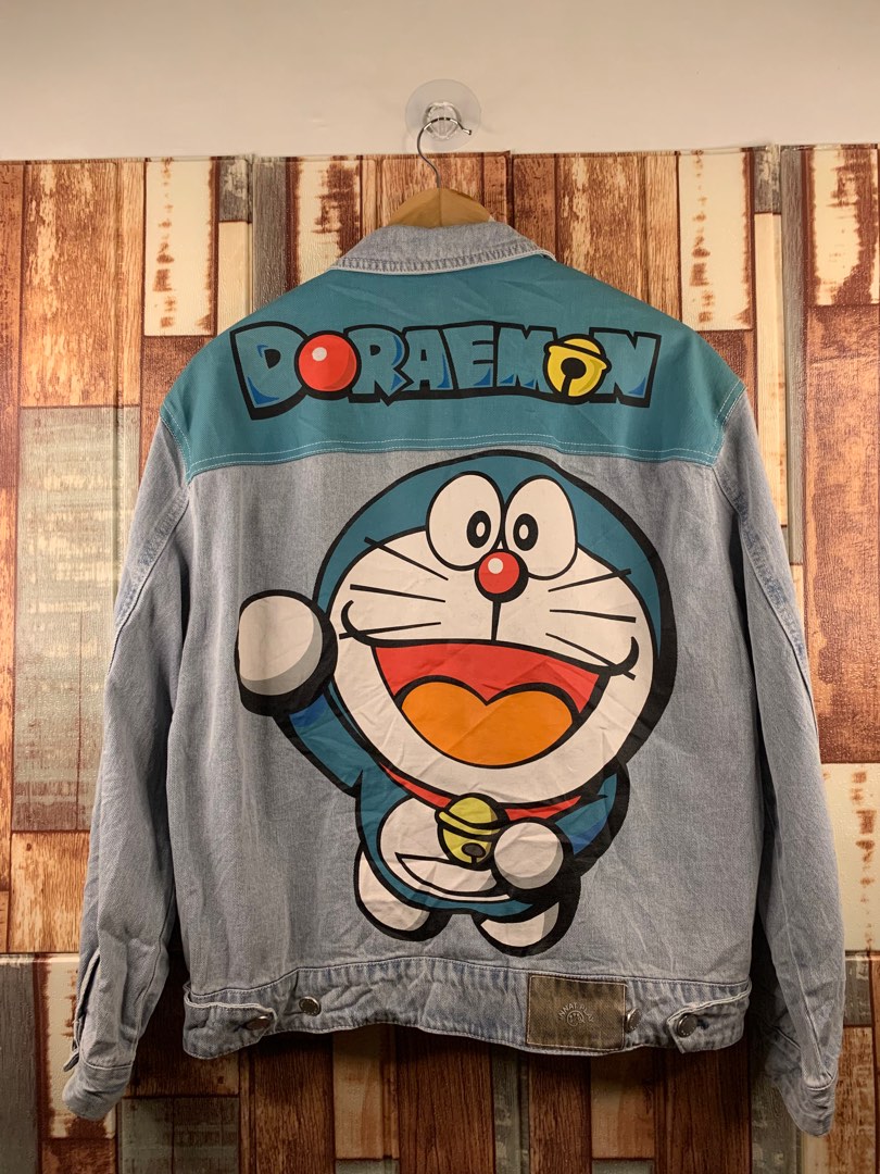 Doraemon Denim Jacket, Men's Fashion, Coats, Jackets and Outerwear on