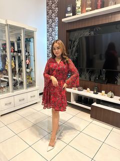 Dress Sifon Hotping Red
