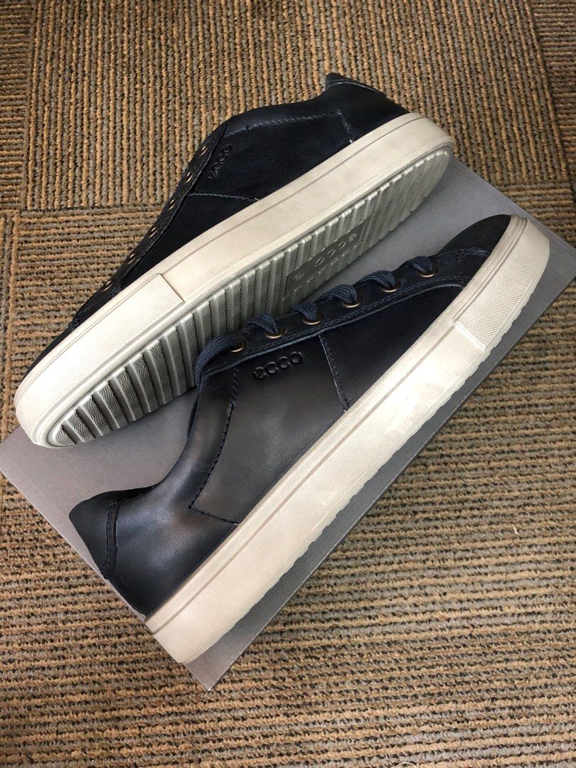 Ecco Kyle premium leather sneakers Marine