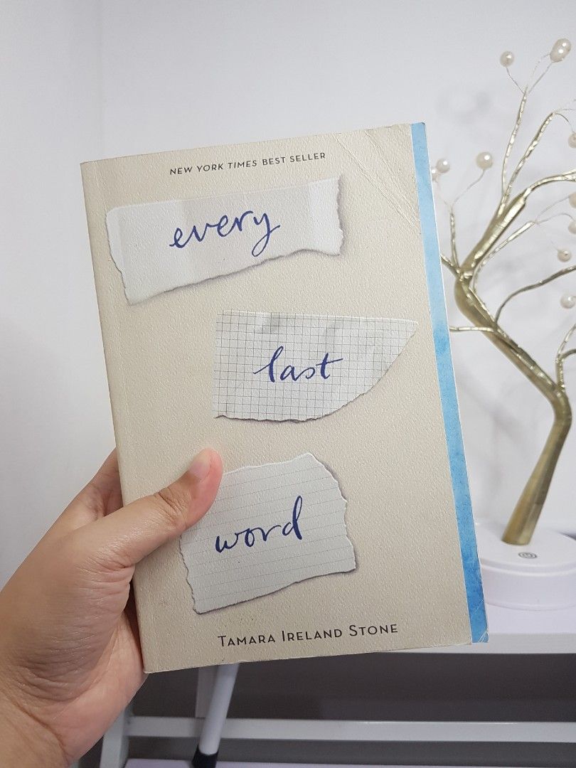 EVERY LAST WORD by Tamara Ireland Stone (Category: Storybooks) located in San Jose del Monte. Submitted by leyflores (Listing ID 1225887091, Image 2). Description: EVERY LAST WORD by Tamara Ireland Stone Paperback Condition: VG+ -with minimal crease on the cover (see pic) -read only once and recently -bought at National Book Store Price still negotiable Can do meet ups along San Jose del Monte, Bulacan and Fairview, QC Can also do shipping via La